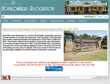 Tablet Screenshot of bentwater-hoa.com